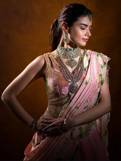 Padma Mayur Tissue Lehenga